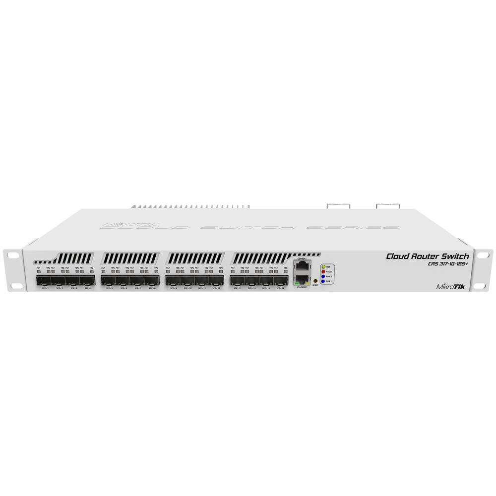 Crs317-1g-16s+rm L6 16xsfp+ 10gbe, Routeros Or Switchos, Rack 19 (mt Crs317-1g-16s+rm) - Foto 1