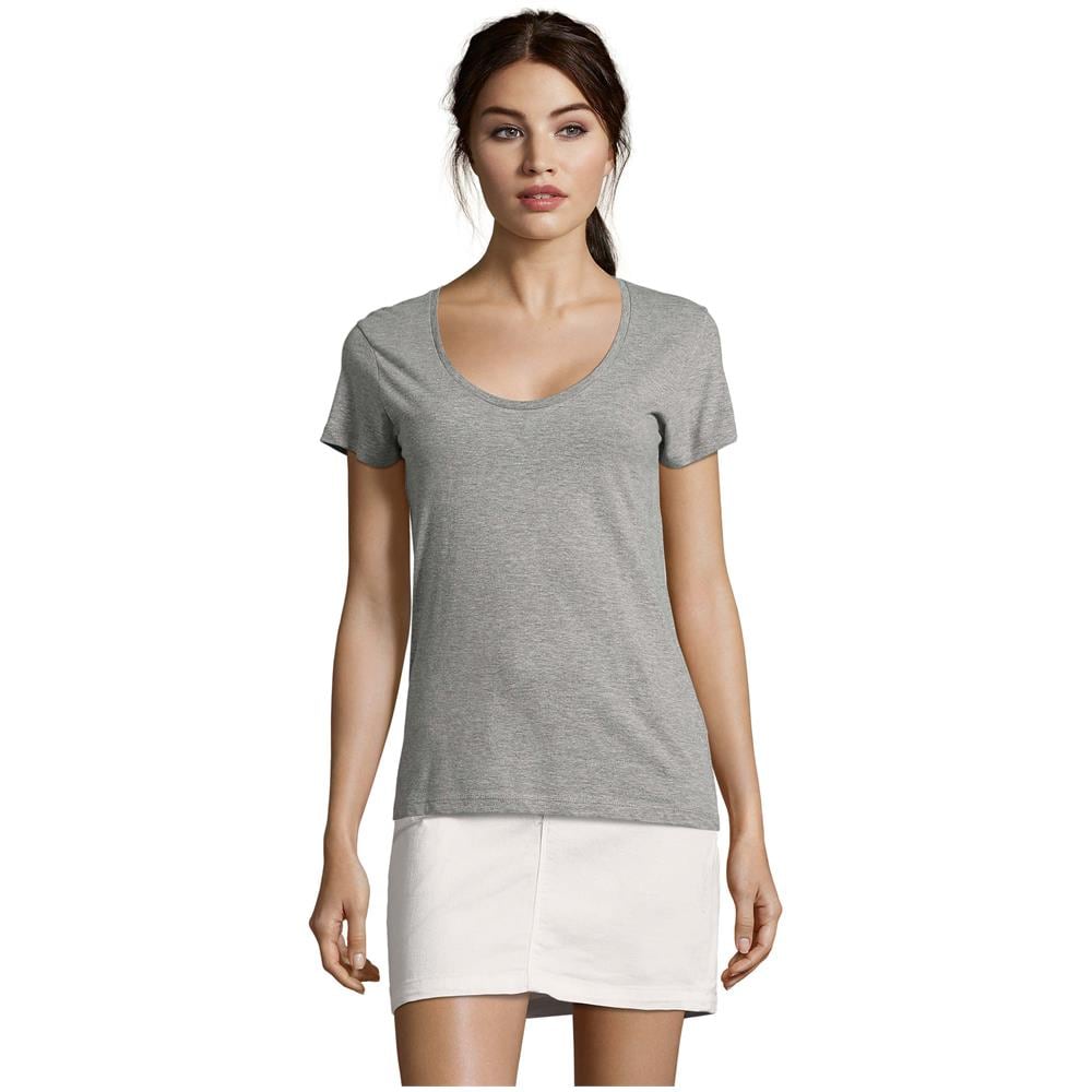 T-shirt Uomo Scollo V Imperial V Grey Mix Taglia L - Foto 1