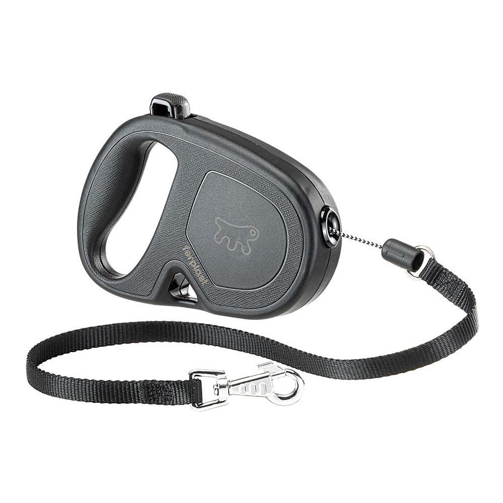 Guinzaglio Allungabile Per Cani Medi Flippy One Cord S, Cordino Retraibile 4,5 M, Max 12 Kg, Nero - Foto 1