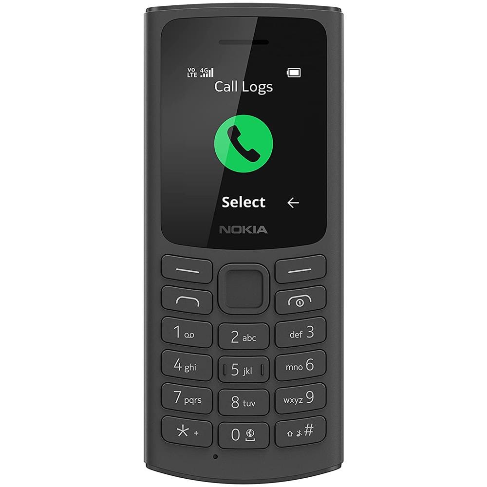 105 4g Cellulare Dual-Sim Display da 1.77" a Colori Radio FM Funzione Torcia e Giochi Colore Nero - Foto 1