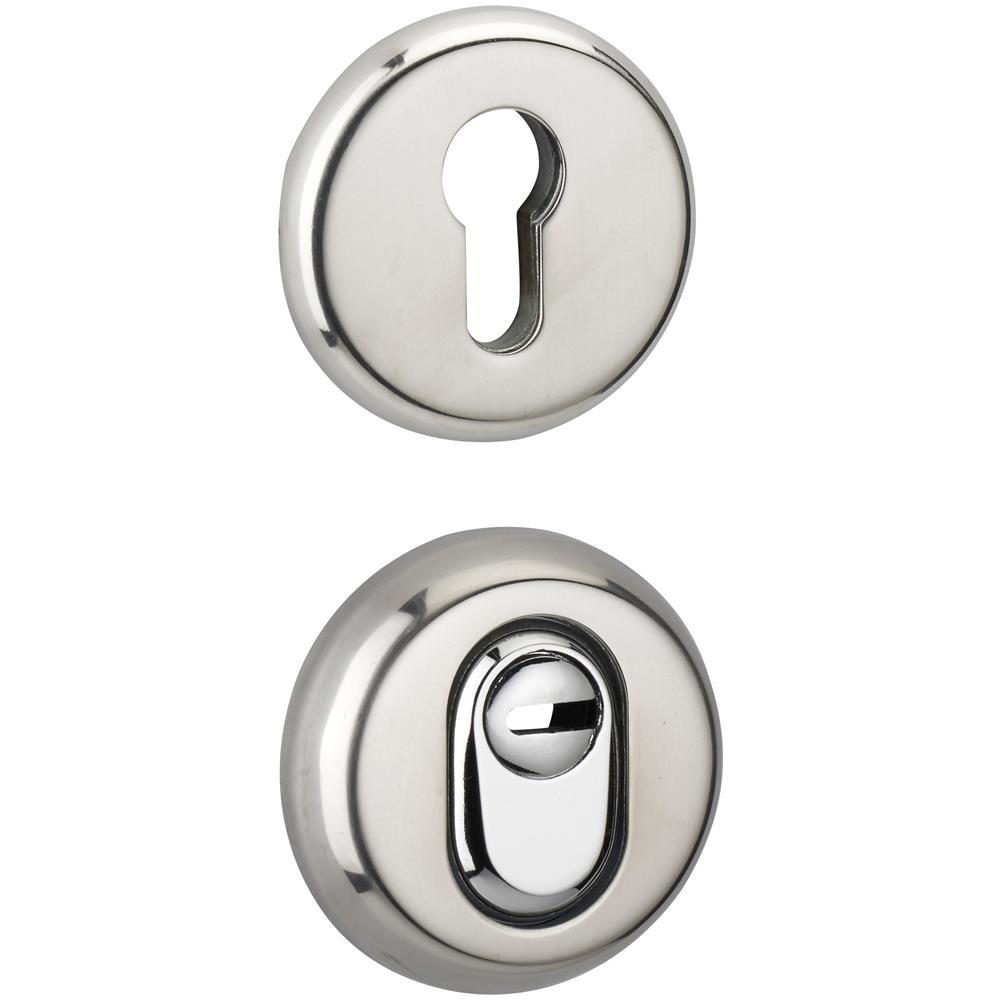 Defender Per Serratura A Cilindro, Borchia Di Sicurezza Antitrapano Rinforzata Per Porta D'ingresso Resist, Cromato - - Foto 1