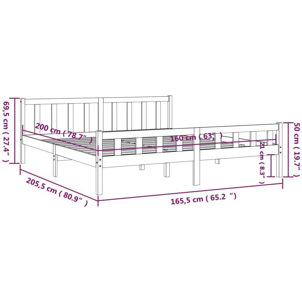 Giroletto In Legno Massello 160x200 Cm - Foto 2