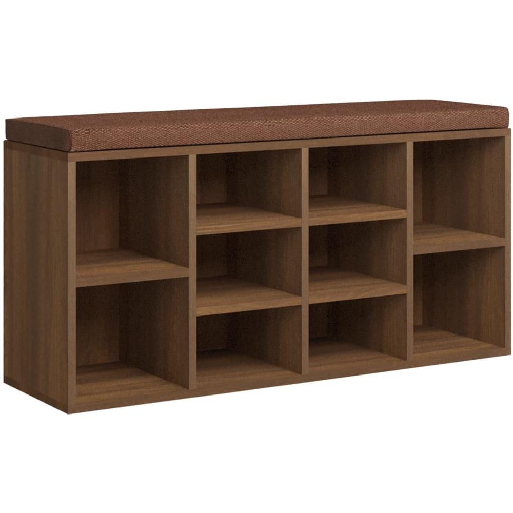 Scarpiera Rovere Marrone 103x30x48 Cm In Legno Multistrato - Foto 2