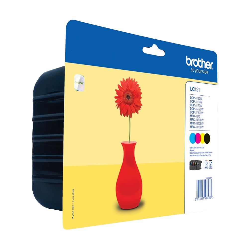 LC-121VALBPDR cartuccia d'inchiostro 4 pz Originale Nero, Ciano, Magenta, Giallo - Foto 1