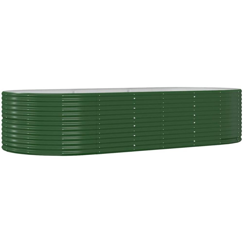 Letto Giardino Acciaio Verniciato Polvere 291x140x68 cm Verde - Foto 1