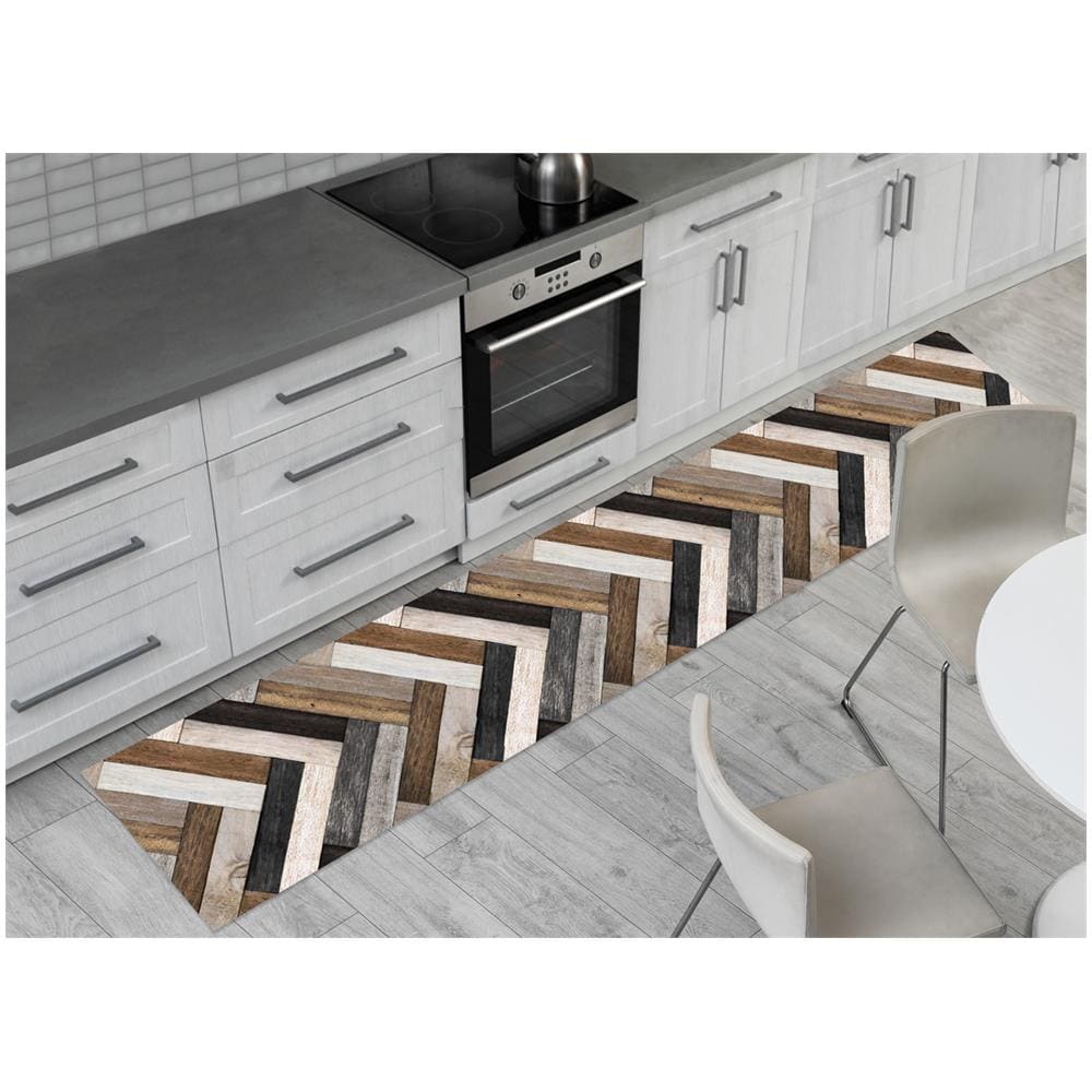 Tappeto Passatoia Cucina Antiscivolo Sottolavello Digitale Fantasie Varie 50x280 Listelli - Foto 1
