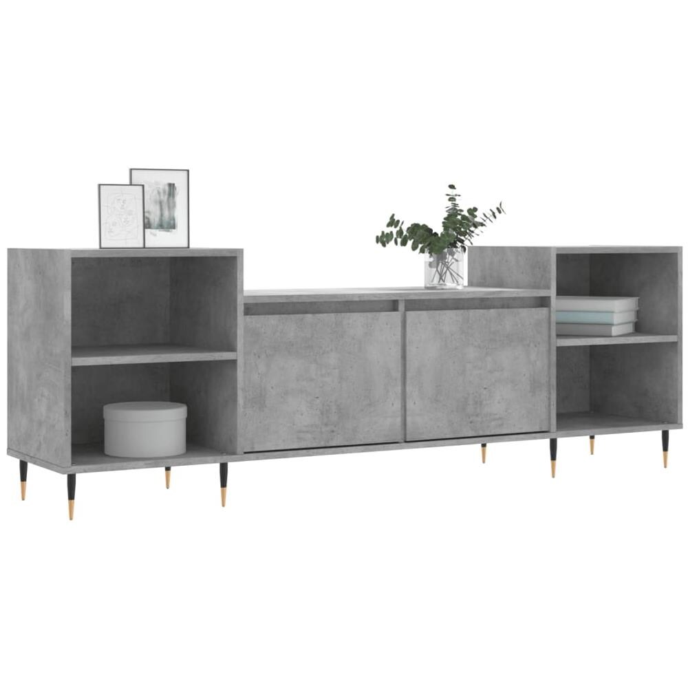 Mobile Per Tv Grigio Cemento 160x35x55 Cm Legno Multistrato - Foto 3