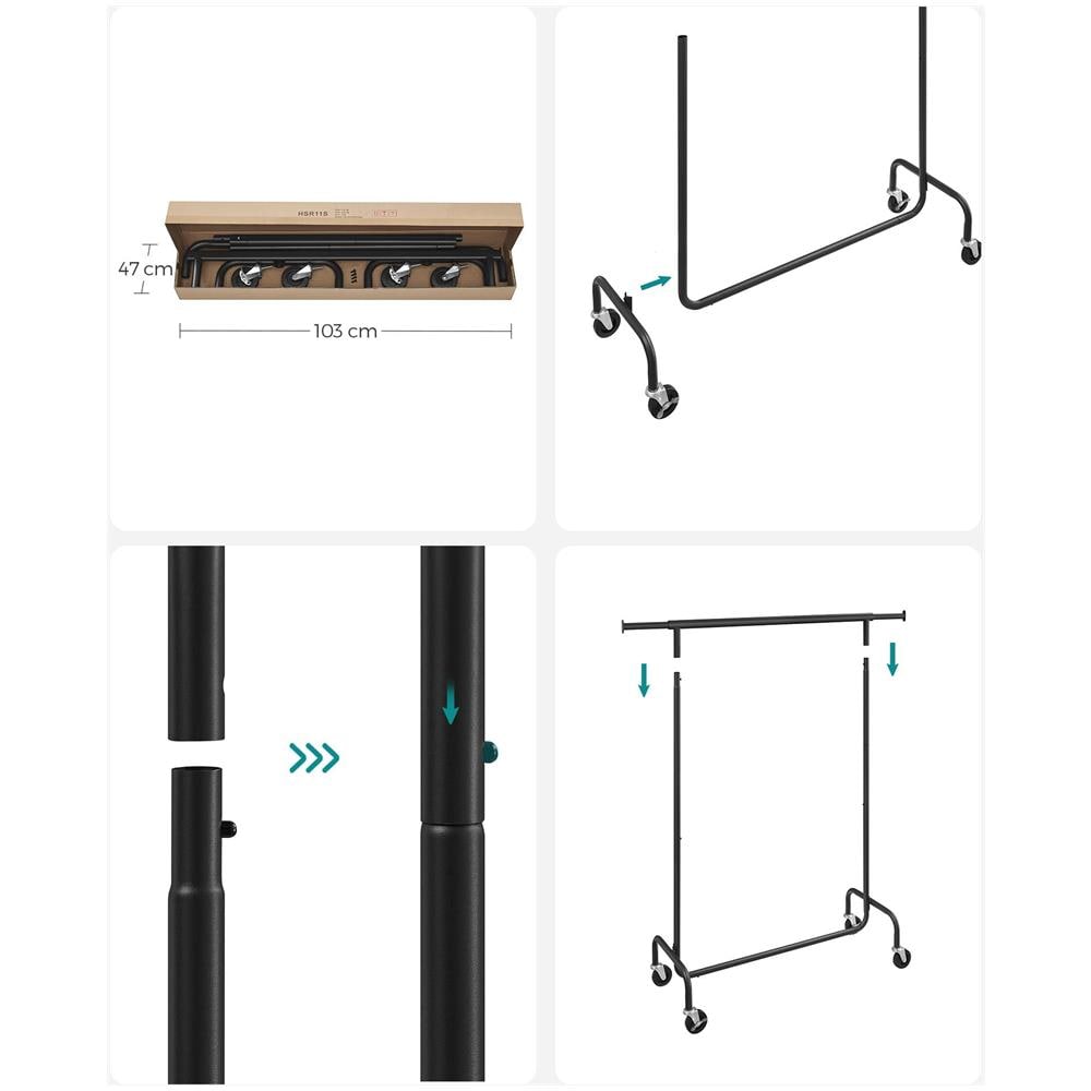 Appendiabiti su ruote per cappotti e giacche HSR011B01V1 - Foto 8