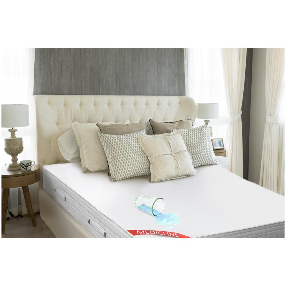 Coprimaterasso impermeabile 200x220cm bianco - Foto 5