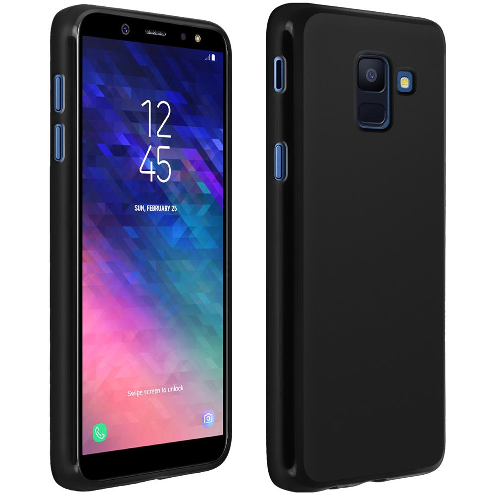 Cover Galaxy J6 Protezione Antishock Silicone Gel Retro Antitraccia - Nero - Foto 2