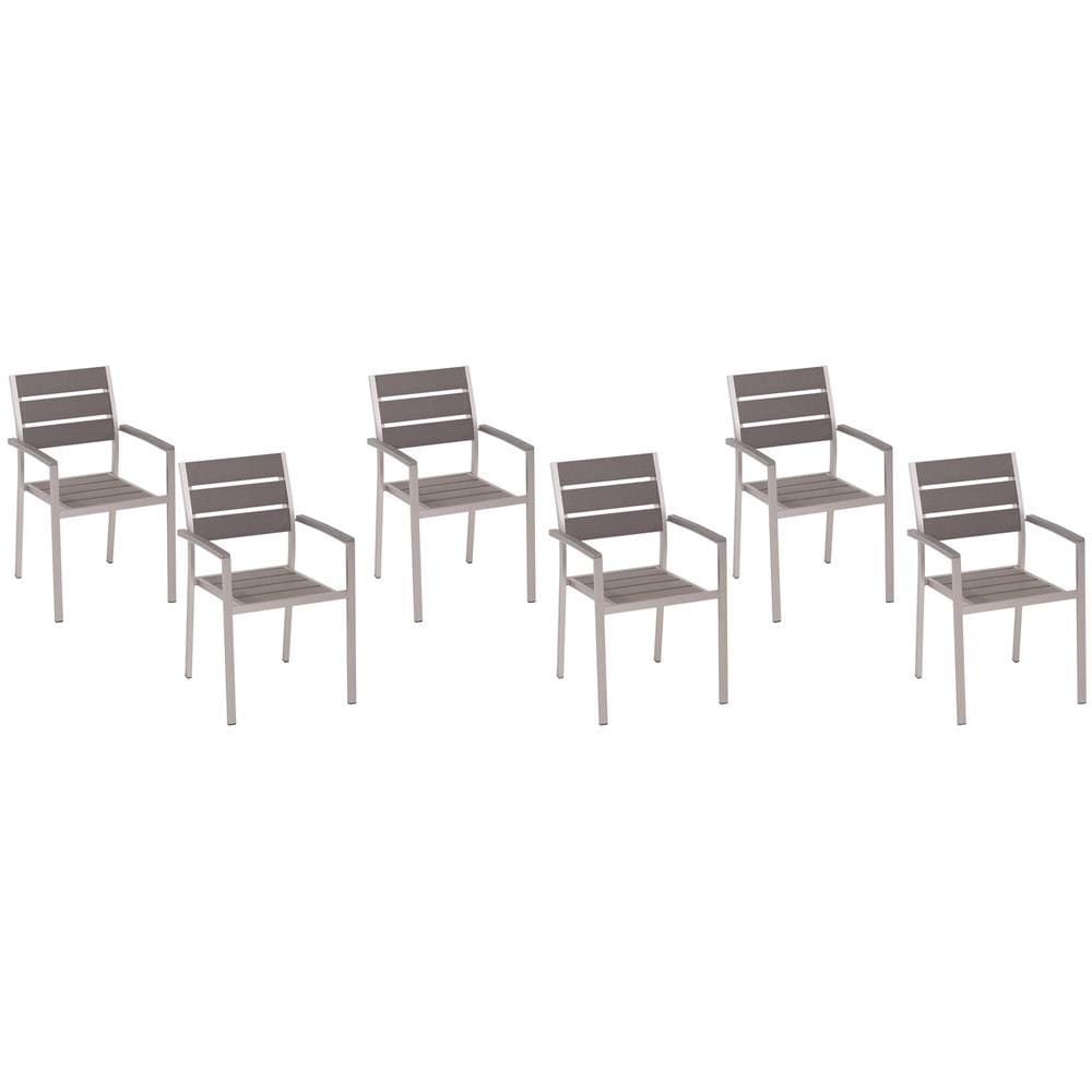 Set Di 6 Sedie Da Pranzo In Colore Grigio Vernio - Foto 1