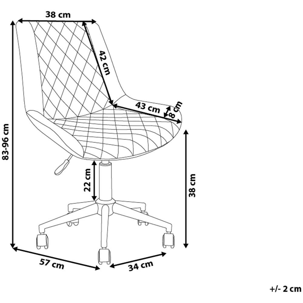Sedia Da Ufficio In Pelle Sintetica Nera Maribel - Foto 2