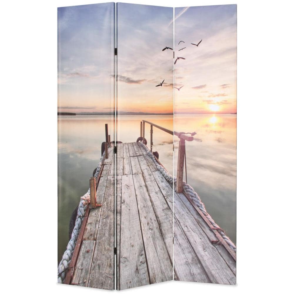 Paravento Pieghevole 120x170 cm Stampa Lago - Foto 1