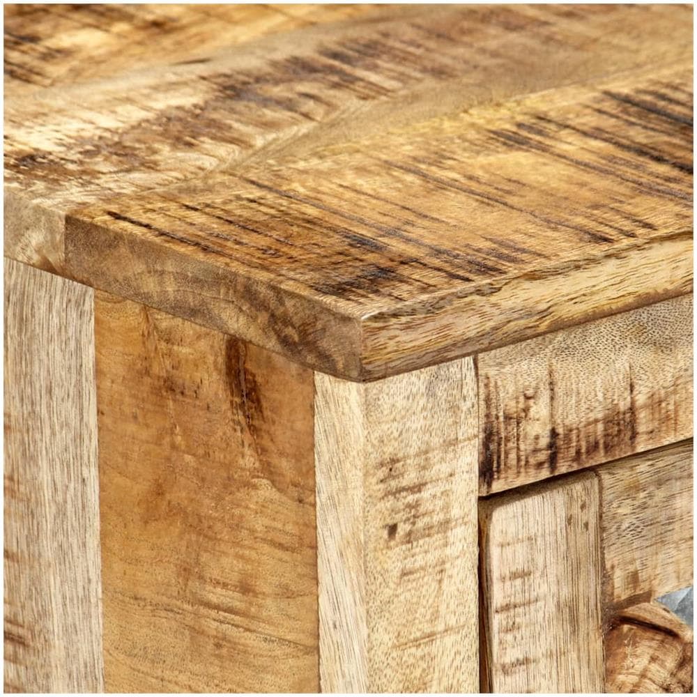 Comodino 40x30x50 Cm In Legno Massello Di Mango - Foto 2