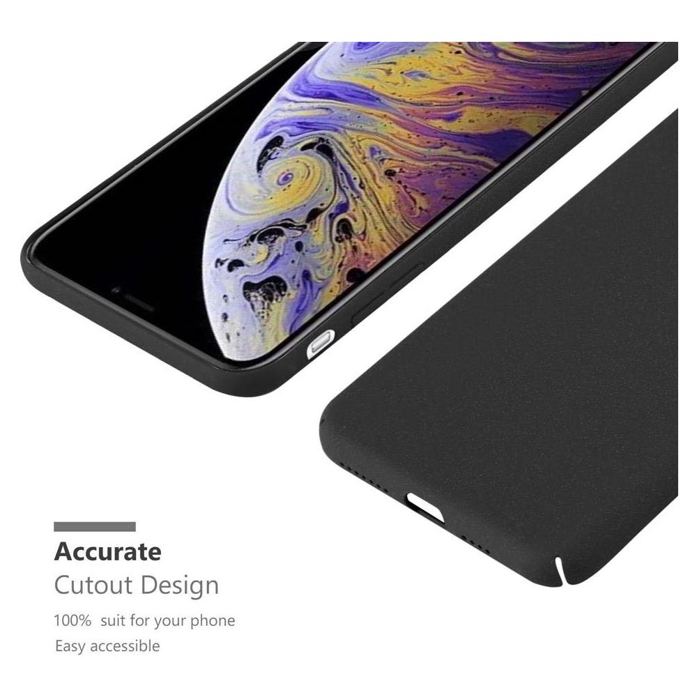 Custodia Compatibile Con Apple Iphone Xs Max In Frosty Nero - Hard Case Coperchio Protettivo In Frosted Look Contro I Graffi E Gli Urti - Foto 6
