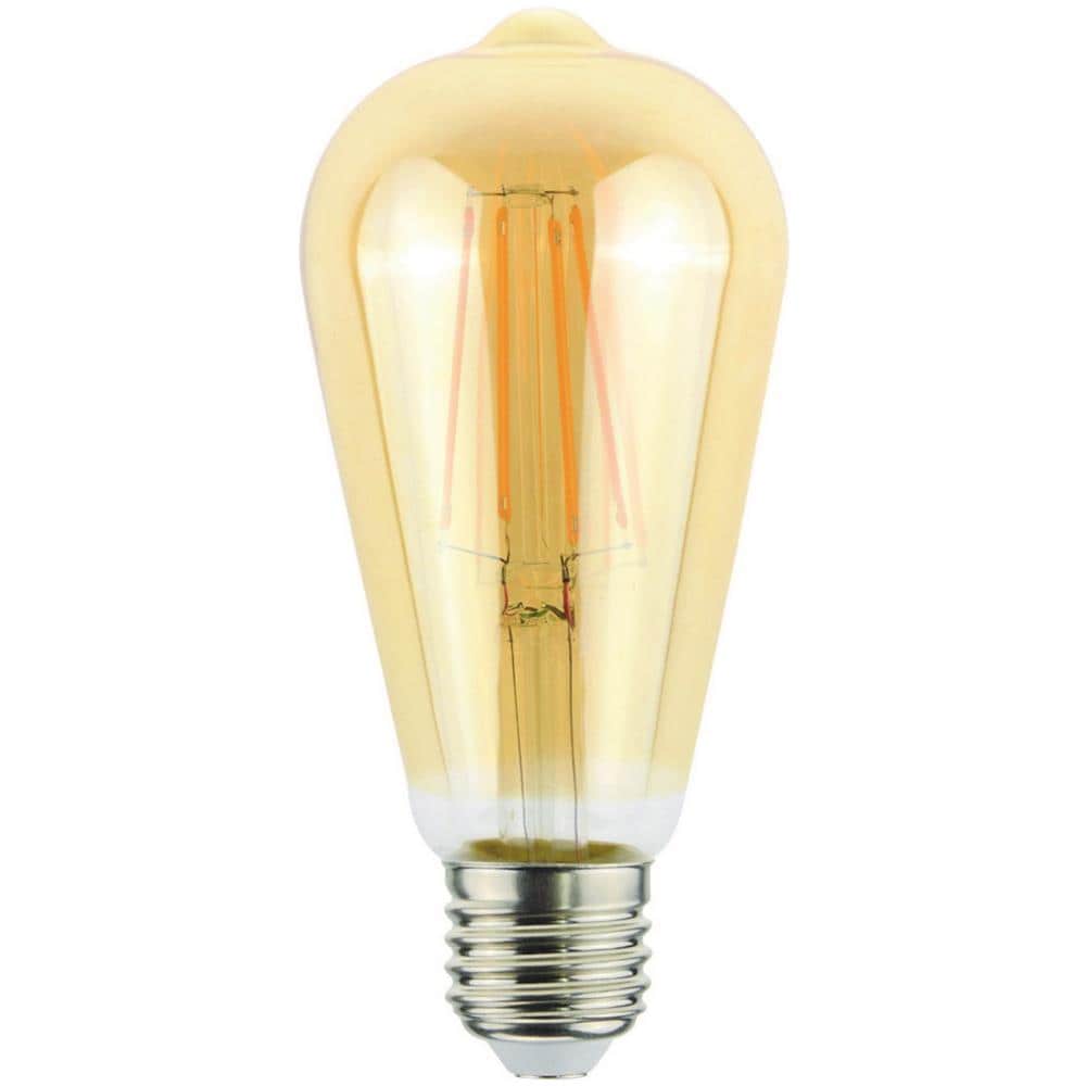 Lampadina Filament Gold Oro In Vetro, 6,4x6,4 X 14,5 Cm, 1 X E27, 4w, 400lm, 2000k, 240v - Foto 1