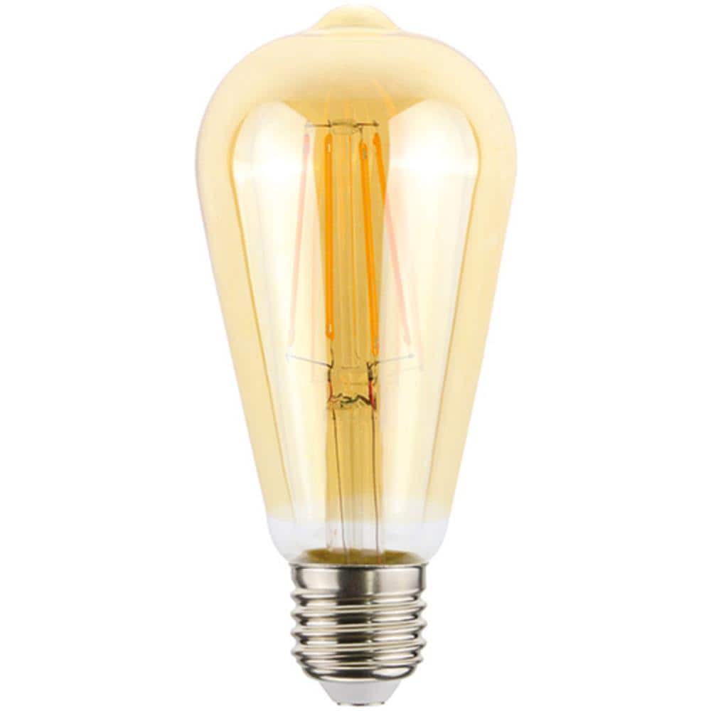 Lampadina Filament Gold Oro In Vetro, 6,4x6,4 X 14,5 Cm, 1 X E27, 4w, 400lm, 2000k, 240v - Foto 5