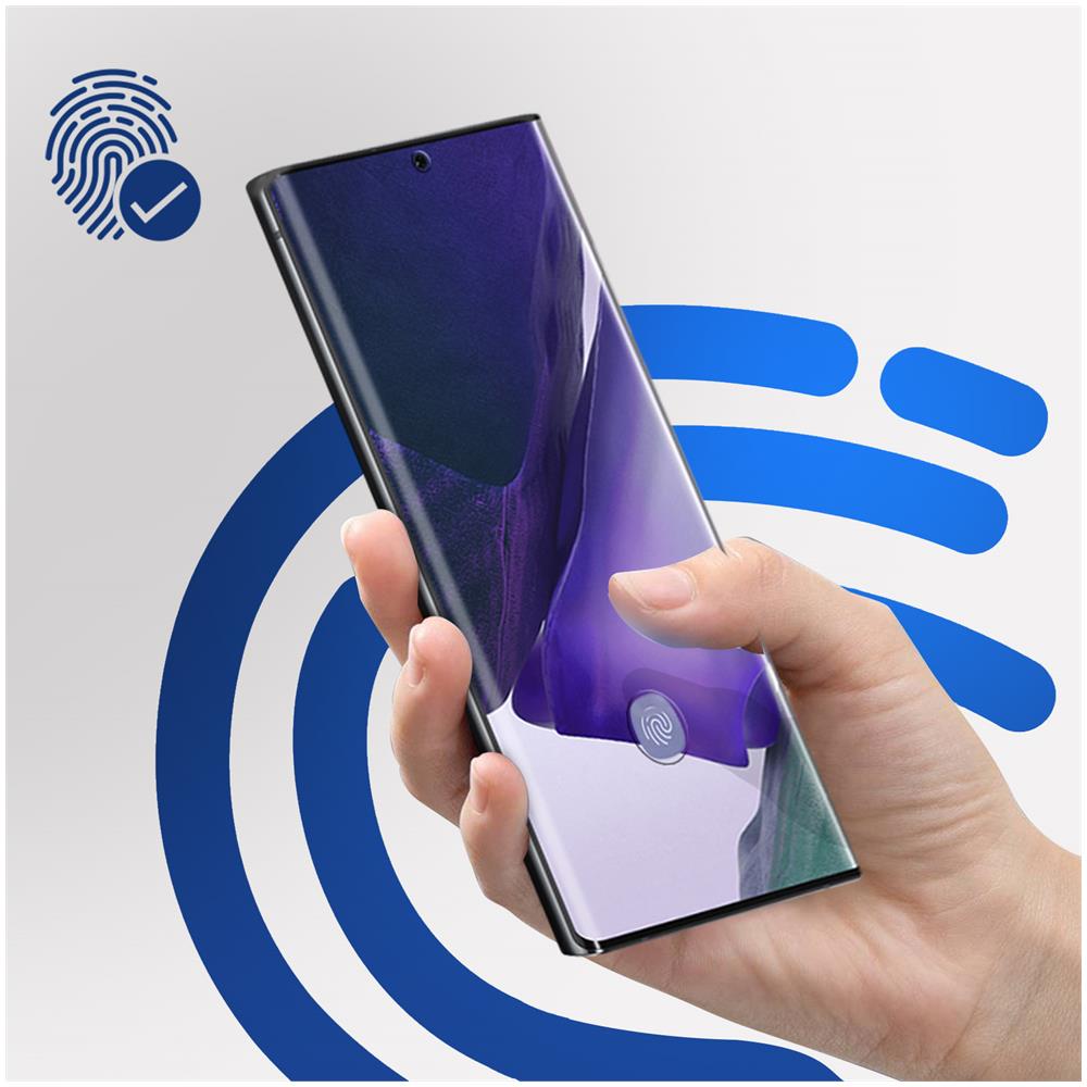 Vetro Samsung Galaxy Note 20 Ultra Hardglass Max Impronta Digitale Nero - Foto 2