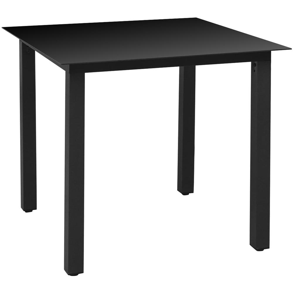 Set Da Pranzo Da Giardino 5 Pz Nero - Foto 2