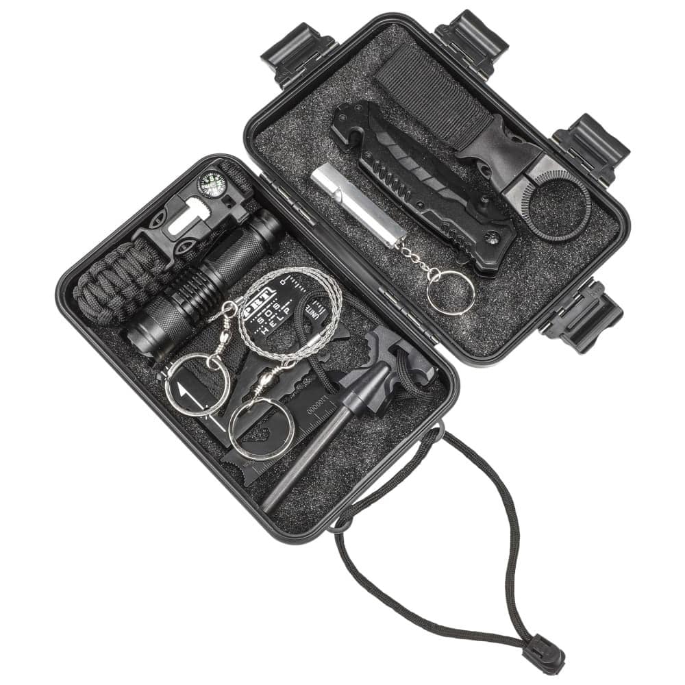 Braccialetto Di Sopravvivenza  Confezione Da 2  | Accendifuoco In Acciaio Selce Fischietto Bussola Accessori Per Escursionismo Kit Di At~p178760115 - Foto 7