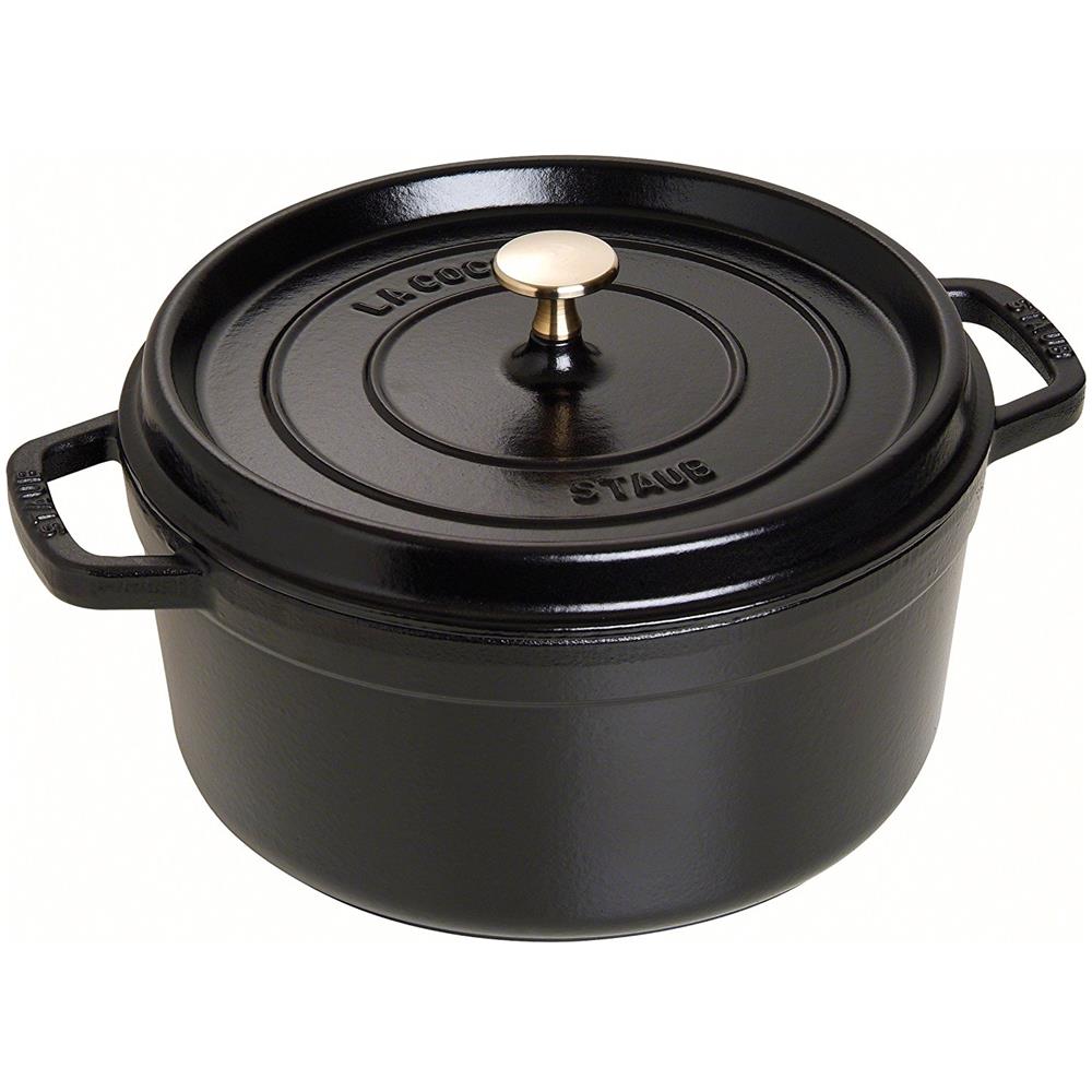 Cocotte in Ghisa con Cestello Diametro 26 cm Capacità 5 lt Colore Nero - Linea La Cocotte - Foto 2