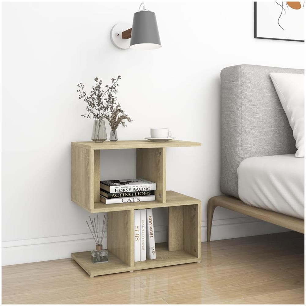 Comodini 2pz Rovere Sonoma 50x30x51,5 cm in Legno Multistrato - Foto 2