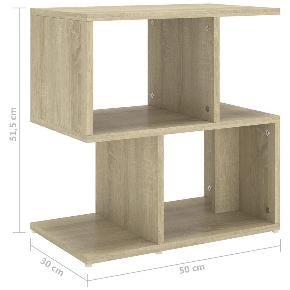 Comodini 2pz Rovere Sonoma 50x30x51,5 cm in Legno Multistrato - Foto 8