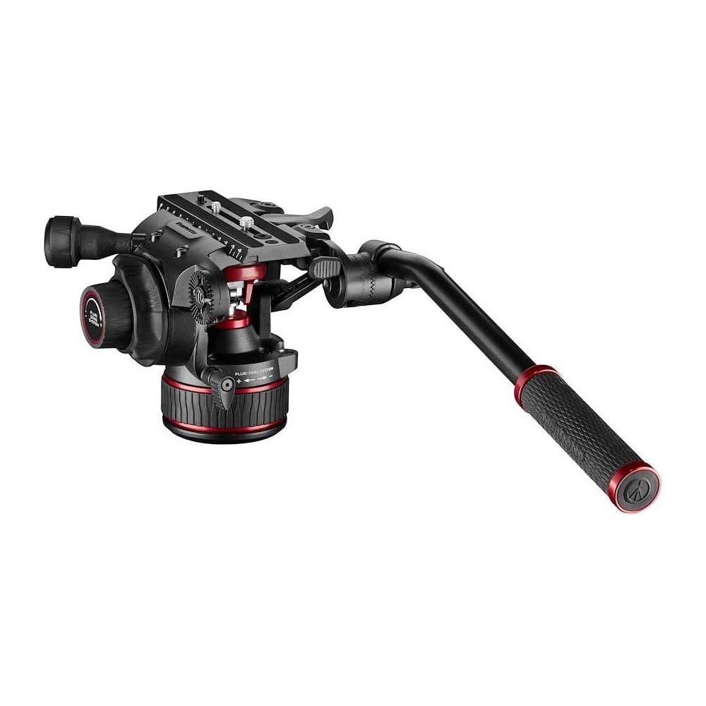 Mvh608ah Cavalletto Fotocamere Alluminio Testa Fluida Sistema Di Contrappeso Nero - Foto 1