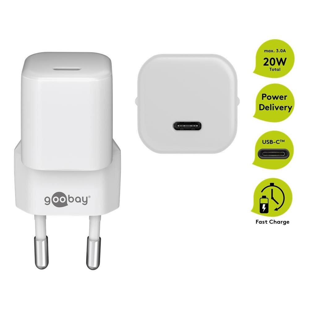Caricatore Usb-c Pd Power Delivery Fast Charger 20w Bianco - Foto 2