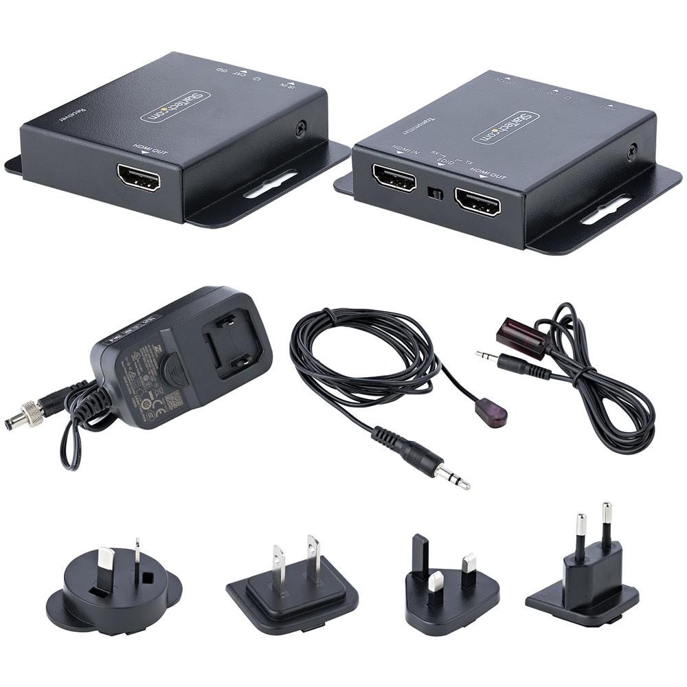 HDMI Extender via Ethernet 4K 30Hz / 40m o 1080p / 70m, Kit Extender HDMI via CAT6/CAT5, Estensione HDMI su IP con Power over Cable (PoE), Kit Trasmattitore e Ricevitore HDMI con IR e alimentatore singolo - Foto 9
