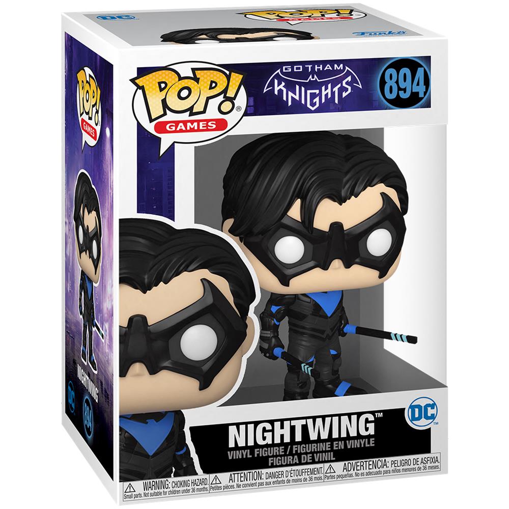 Gotham Knights Pop! Games Vinyl Figure Nightwing 9 Cm - Foto 4