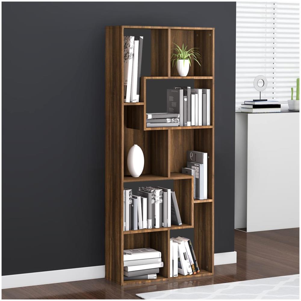 Libreria Rovere Marrone 67x24x161 Cm In Legno Multistrato - Foto 1