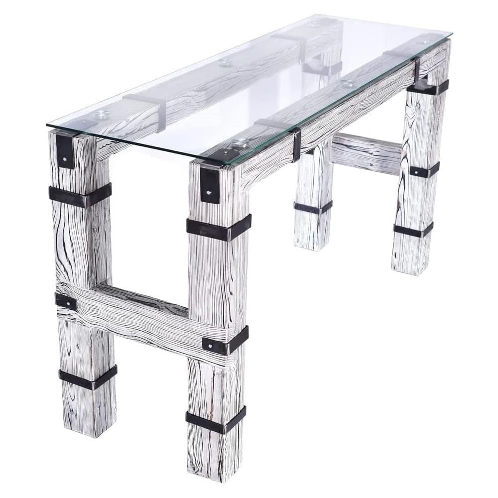 Set Di Mobili Da Bar Ldw (tavolo 180x60 Cm + 6 Sgabelli, Colore Bianco) Drohobycz - Foto 4