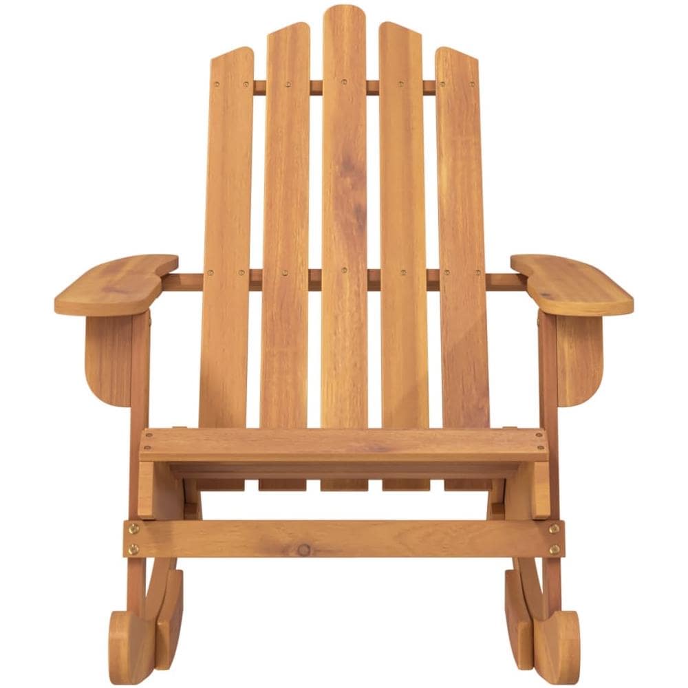 Sedia a Dondolo Adirondack in Legno Massello di Acacia - Foto 3