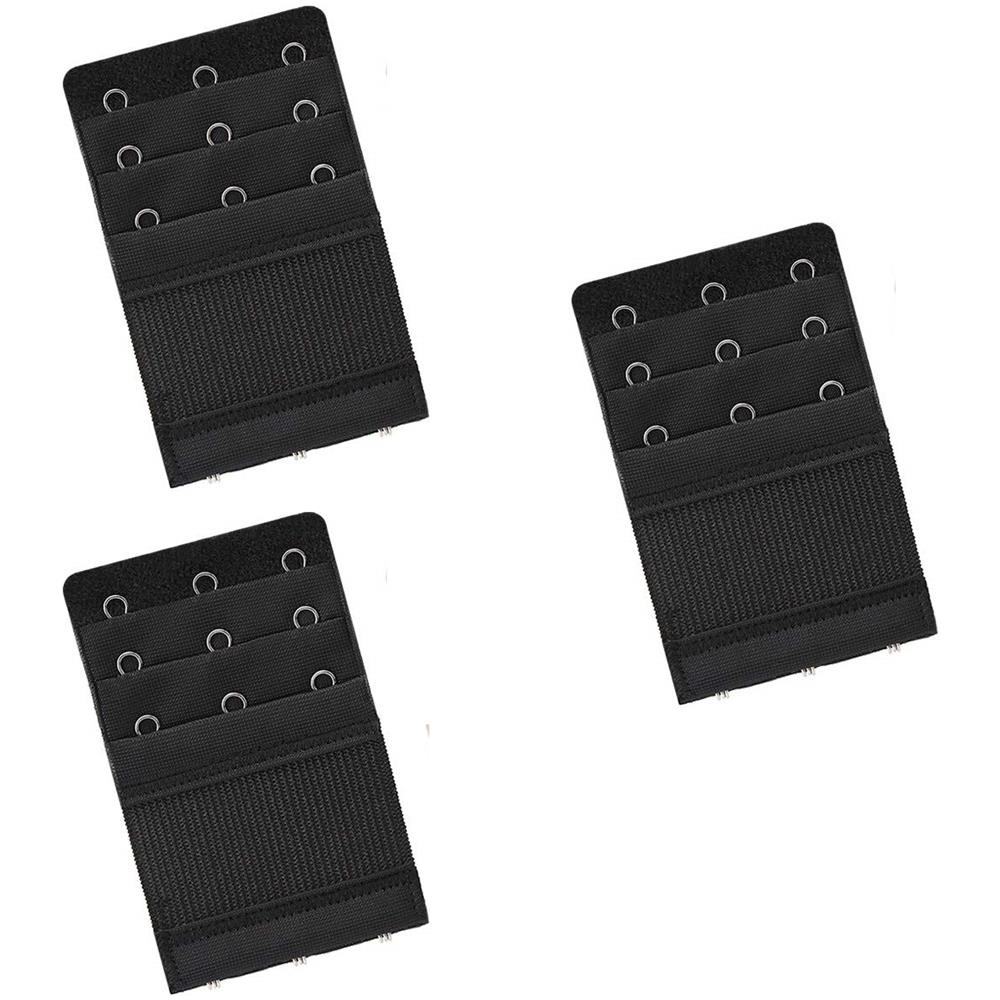 3 Cinghie Di Estensione Del Reggiseno Black - Foto 1
