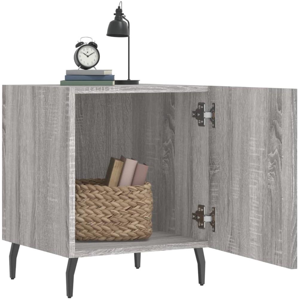 Comodini 2 Pz Grigio Sonoma 40x40x50 Cm In Legno Multistrato - Foto 3