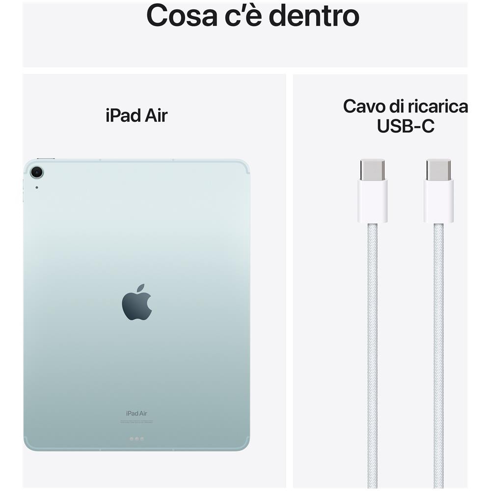 iPad Air M2 (2024 6th Gen) 128GB 13" Wi-Fi + Cellular Blu - Foto 3