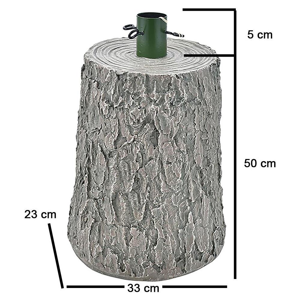 Base Supporto Albero Natale Chiaro Tronco Natalizio Attacco Universale H 55 cm - Foto 2
