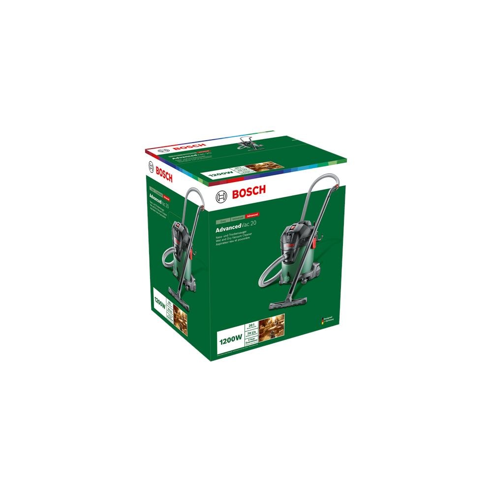Aspiratore AdvancedVac 20 Potenza 1200 W Capacità 20 L Colore Nero /Verde - Foto 3