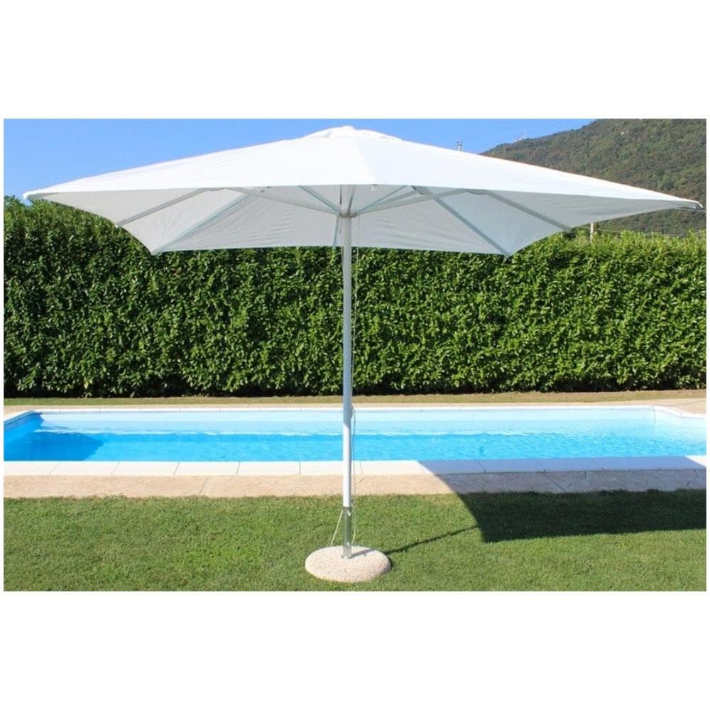 Ombrellone Da Giardino 3 X 4 Palo Centrale Bianco Per Esterno Ristorante Gelateria Bar Hotel Albergo - Foto 1