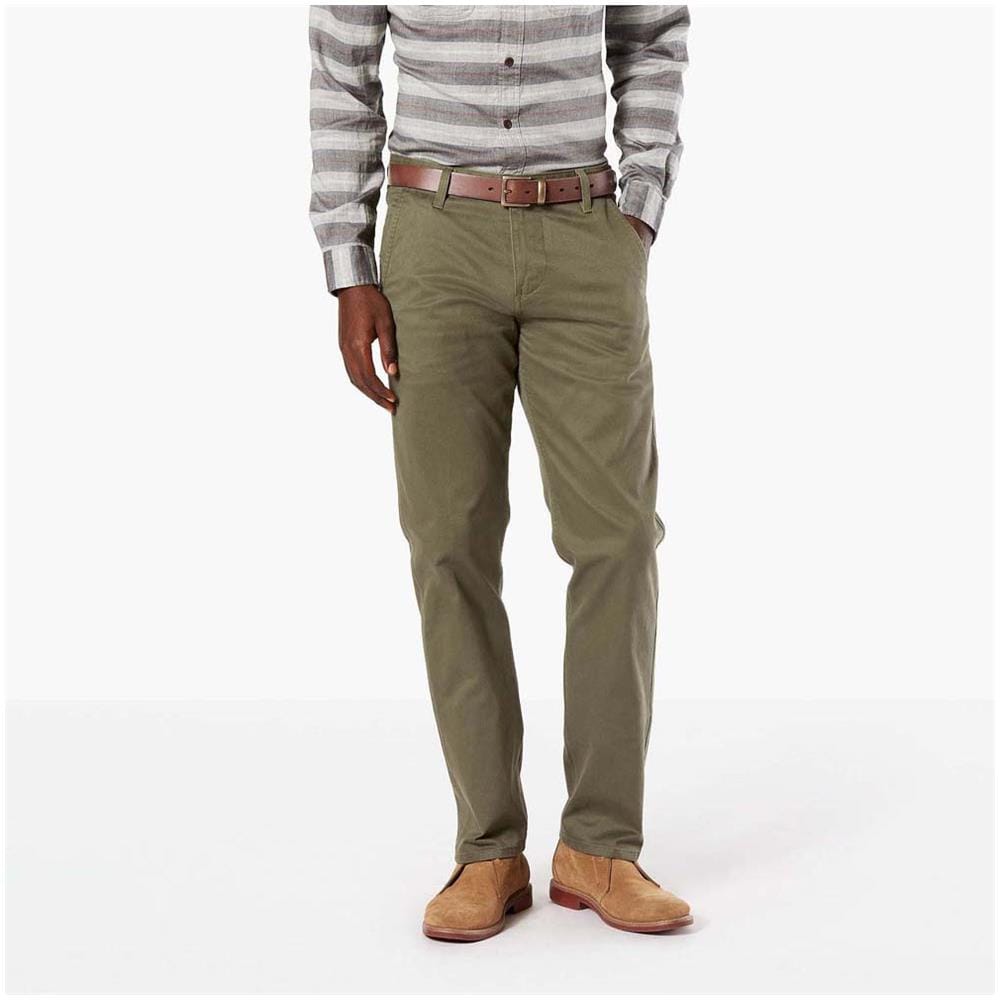Pantaloni Alpha Khaki Slim Tapered L36 Abbigliamento Uomo W33-l36 - Foto 1