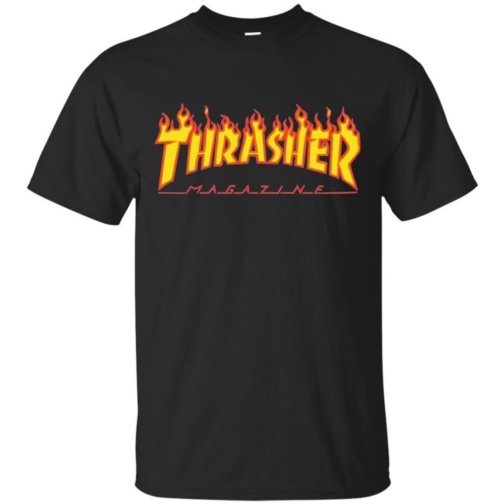 T-shirt Flame Logo Nero (m, Nero) - Foto 5