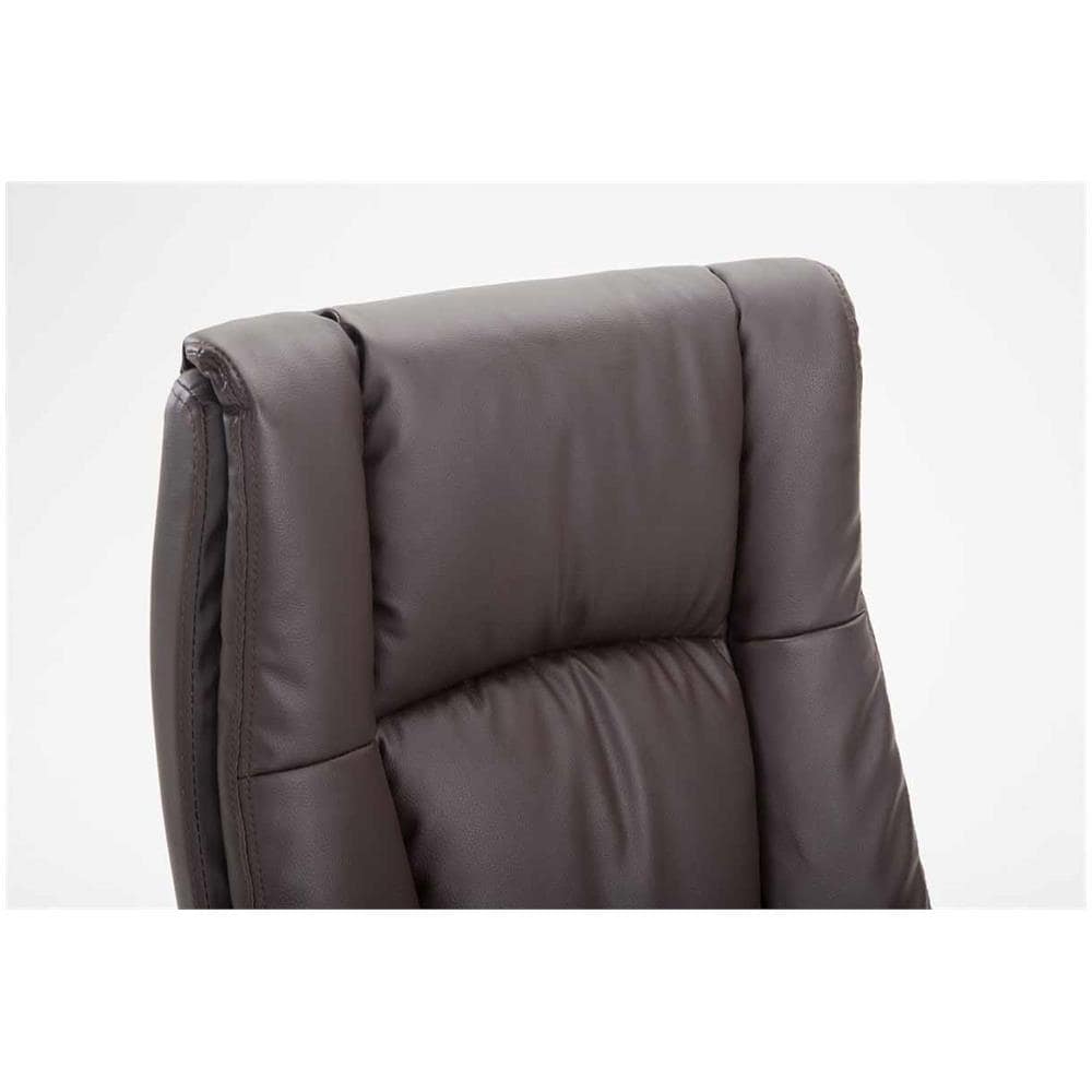 Sedia Ufficio Sparta XL in Similpelle I Poltrona Direttore Ergonomica Oscillante I Sedia Girevole con Braccioli I Carico Max 140KG Marrone - Foto 5