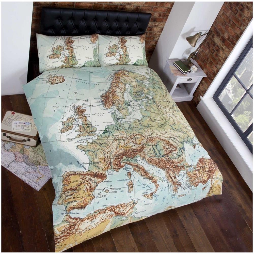 Rapport Gray Army Set Copripiumino Singolo Con Federa – Motivo Mimetico Grigio – In Policotone 190x92 Cm