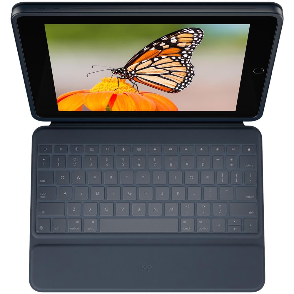 Rugged Combo 3 Custodia con Tastiera con Smart Connector per iPad (7a / 8a / 9a gen) Colore Blu (Layout Italiano) - Foto 2