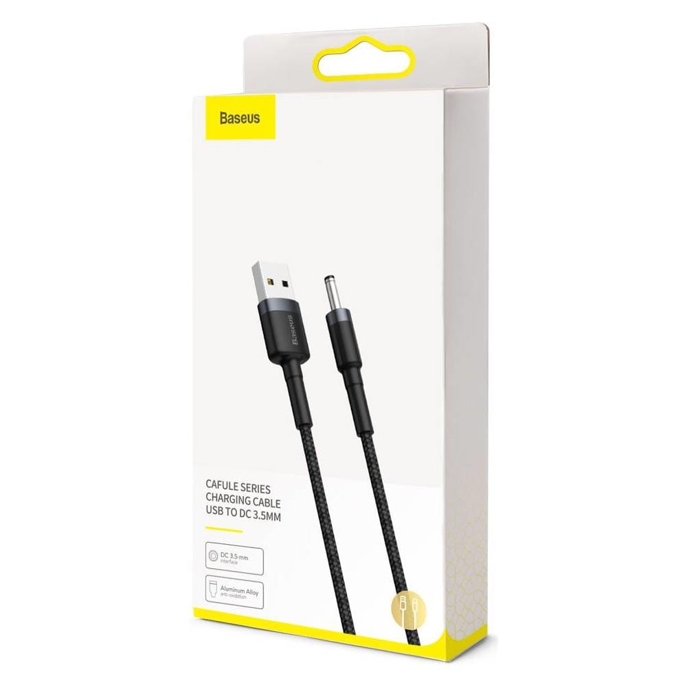 Universale Cavo Di Carico Cafule, Usb-a A 3.5mm Dc, 2a, 1m, Grigio / Nero (cadklf-g1)  - Foto 1