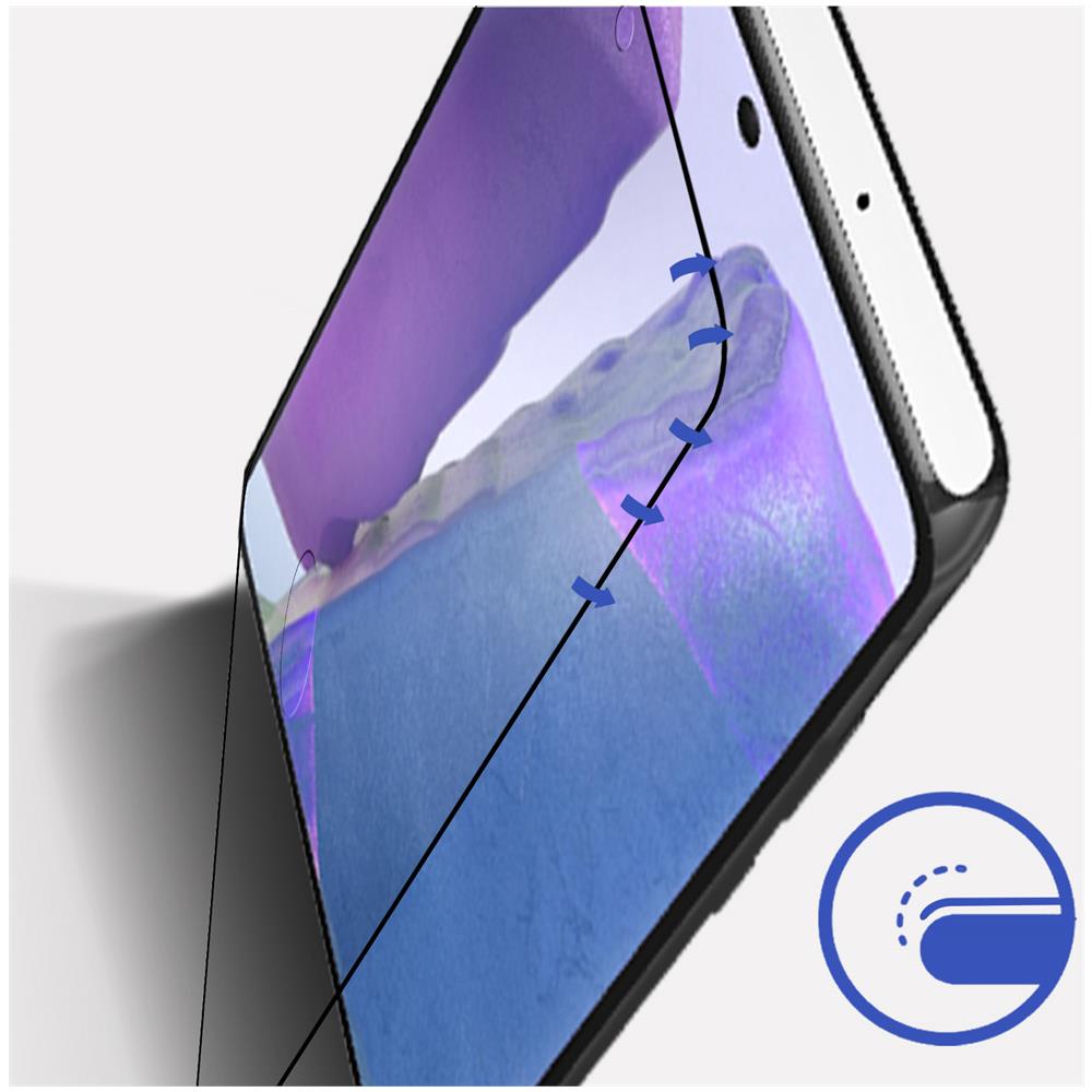 Vetro Samsung Galaxy Note 20 Hardglass Max Impronta Digitale Nero - Foto 5