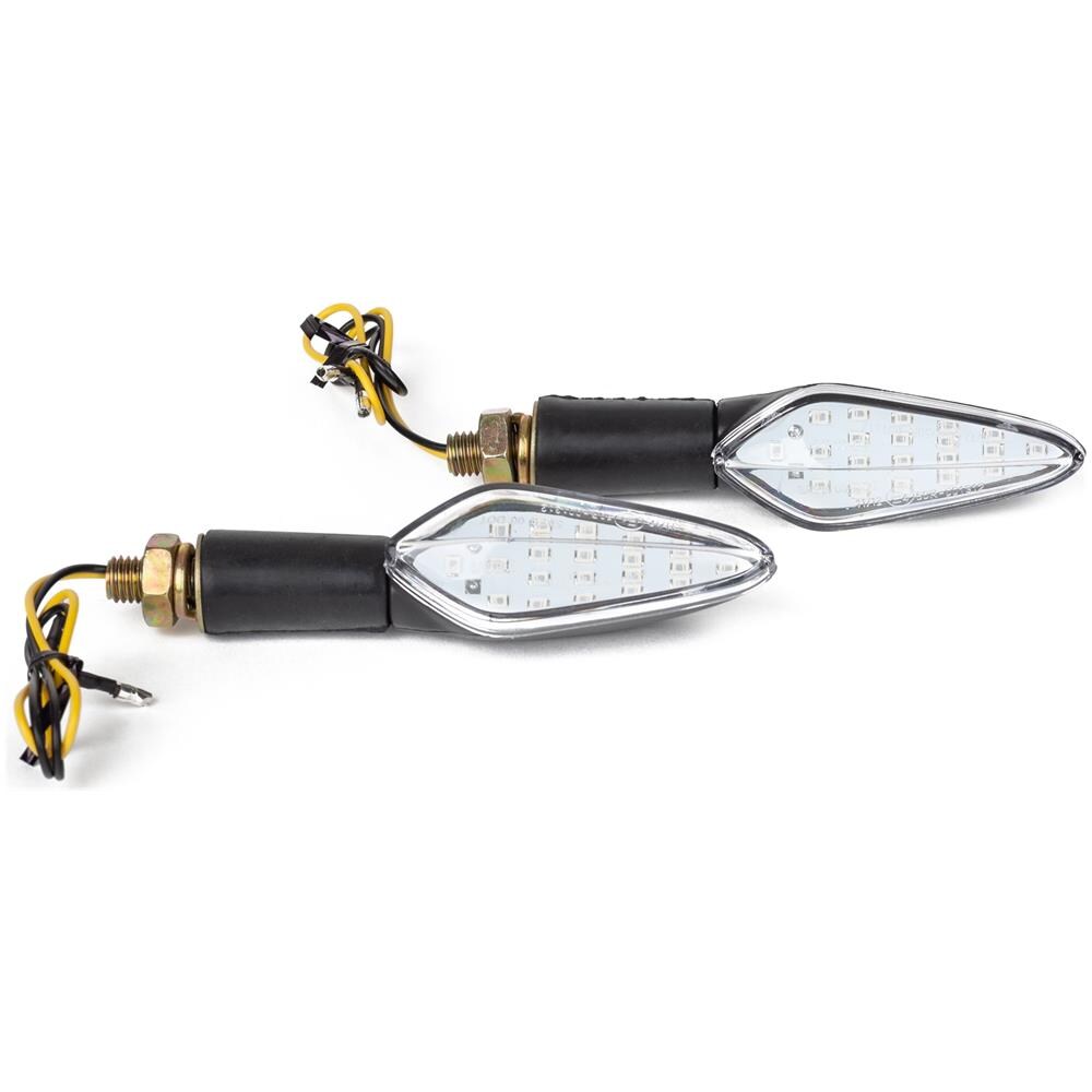 Design Indicatori Unico Frecce Universali Direzione Moto 12v Nero - Foto 1
