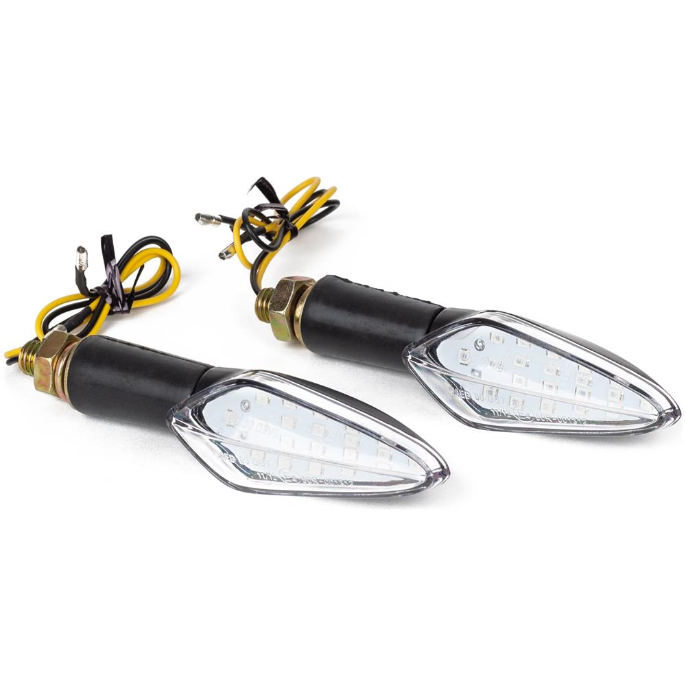 Design Indicatori Unico Frecce Universali Direzione Moto 12v Nero - Foto 3