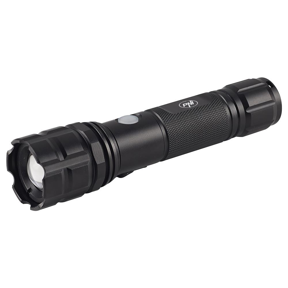 Torcia Adventure F10 In Alluminio Con Led 1x6w, Messa A Fuoco Da 500lm A 200m, Con Batteria E Porta Micro Usb - Foto 6